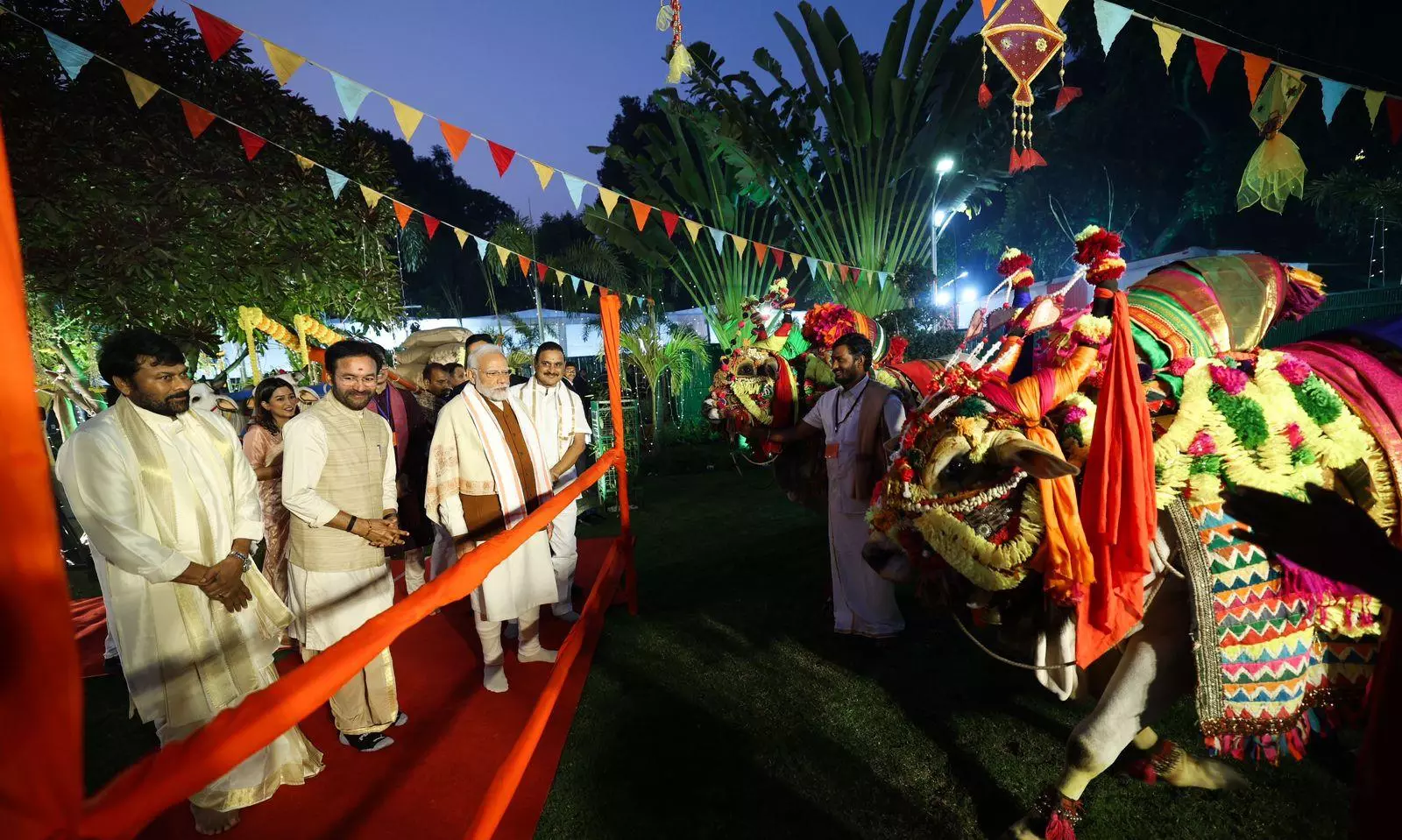 Modi Joins Kishan Reddy’s Sankranti Celebrations in Delhi