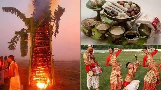 Assamese Celebrate Bhogali Bihu in Hyderabad