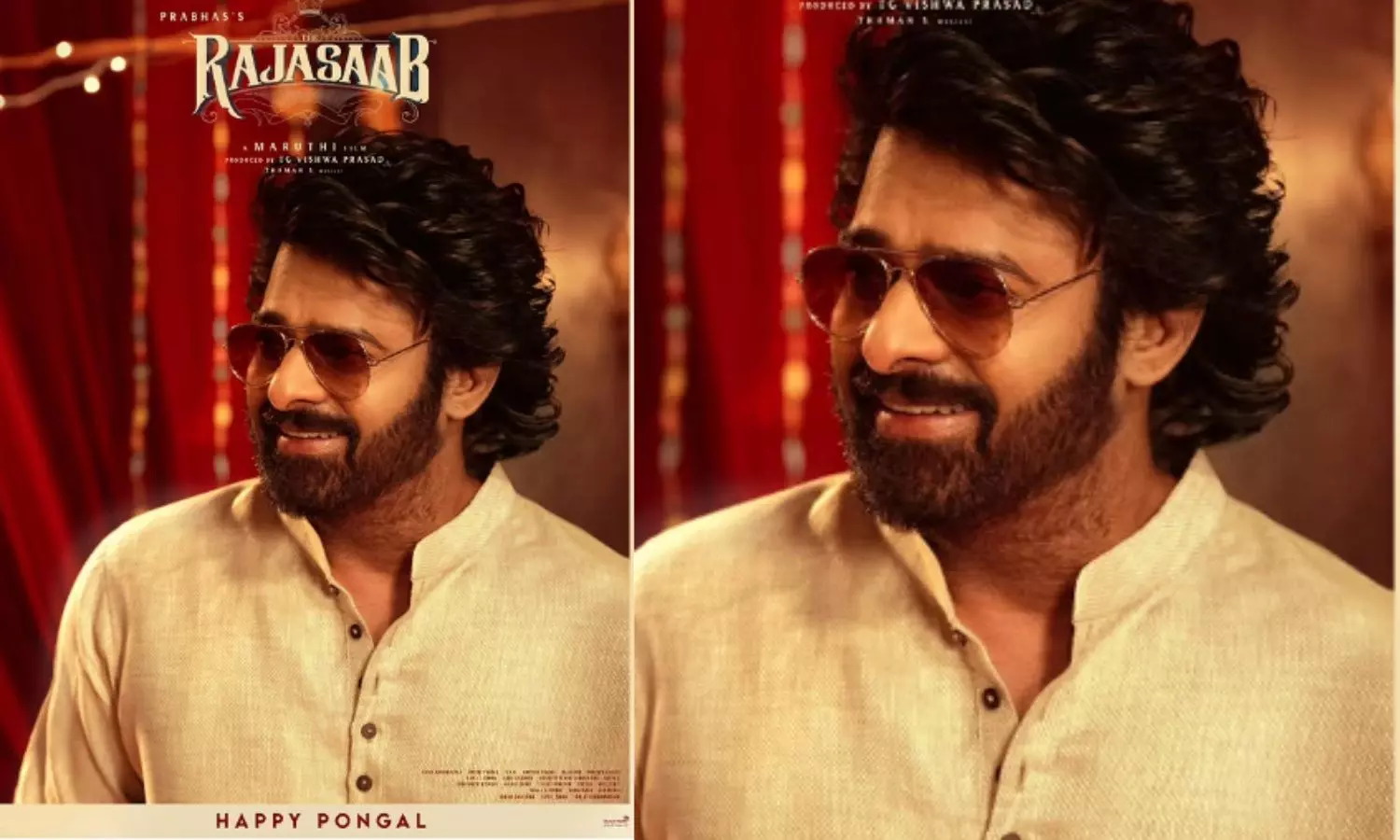 Prabhas New Look from The Raja Saab Drops with Makar Sankranti Wishes