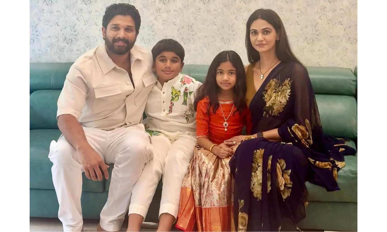 Allu Arjun, Sneha Reddy celebrate Sankranthi