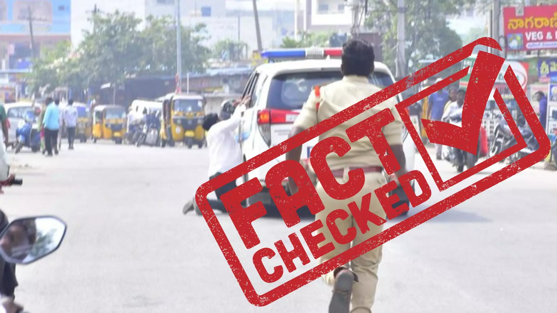 Fact check: Did Telangana Police Drag BRS Worker?