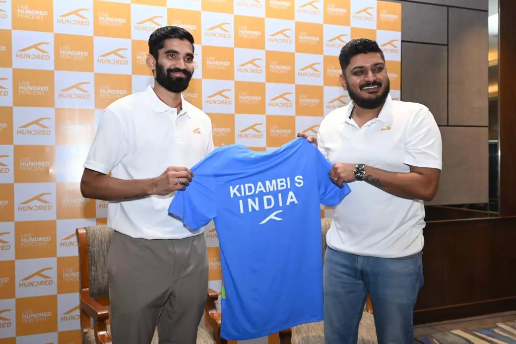 Hundred proudly announces its partnership with  badminton icon Srikanth Kidambi