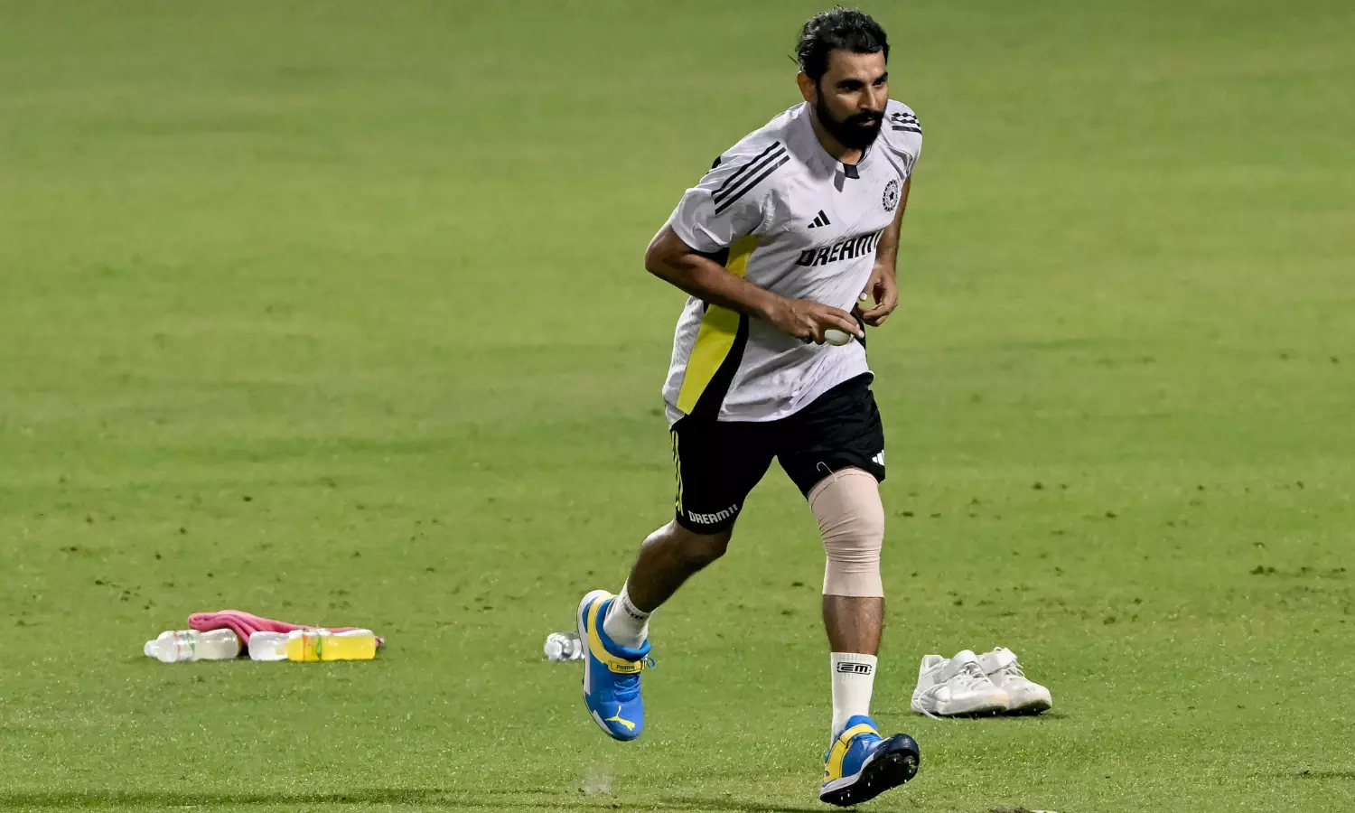 Watch: Left knee heavily strapped, Shami turns up the heat at India nets