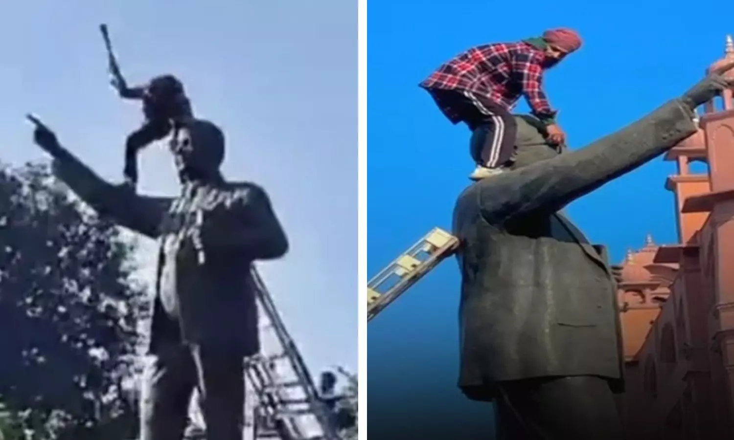 Protests erupt in Amritsar over attempt to vandalise Ambedkar statue