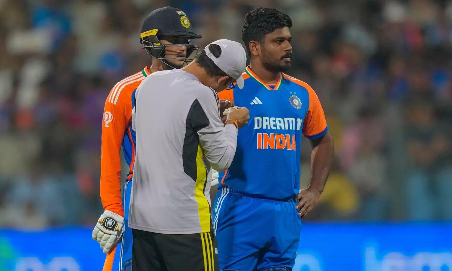 Sanju Samson fractures index finger, out of action for five to six weeks